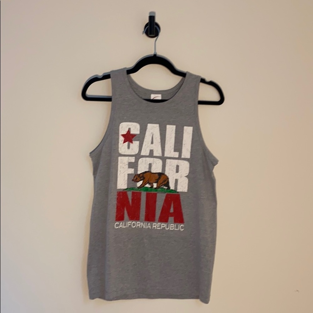 California Screen Tank Oversized Small Gray